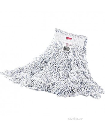 Rubbermaid Commercial 24 OZ Swinger Loop Finish Wet Mop 1 IN Headband White FGC41306WH00