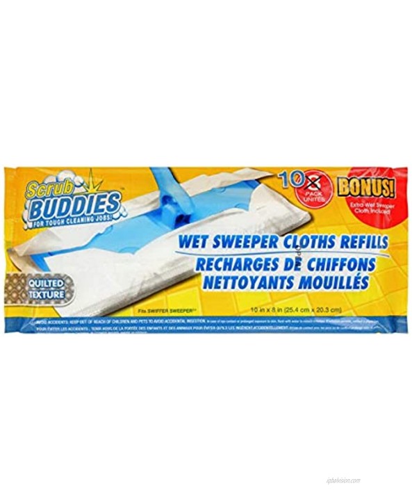 Scrub Buddies-Wet Sweeper Cloth Refills- Pack of 10 3