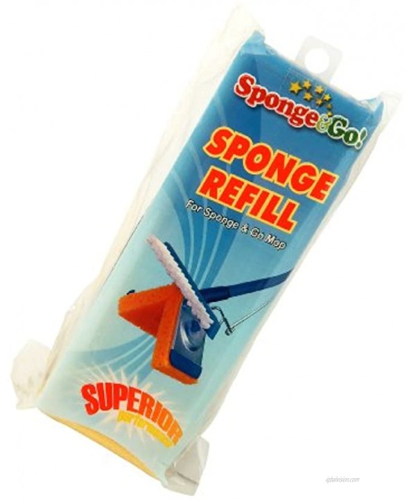 Superio Sponge Mop and Go Refill Sponge Head