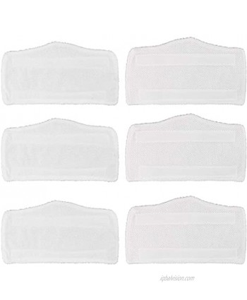 Tidy Monster 6 Pack Microfiber Replacement Washable Cleaning Pads for Shark Steam & Spray Mop S3101 S3202 S3250 SK410 SK435CO SK460 SK140 SK141