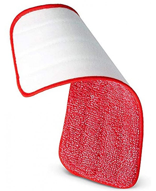 Washable Microfiber Mop Pads 3 Pack Microfiber Replacement Mop Pads Heads 16.53 x 5.4Inches for Cleaning of Wet or Dry Floors Professional Home Office Cleaning Supplies Red