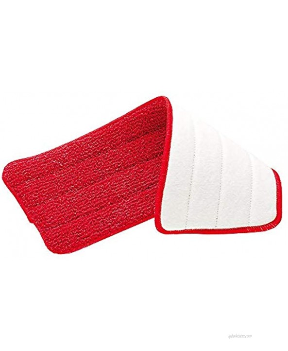 Washable Microfiber Mop Pads 3 Pack Microfiber Replacement Mop Pads Heads 16.53 x 5.4Inches for Cleaning of Wet or Dry Floors Professional Home Office Cleaning Supplies Red