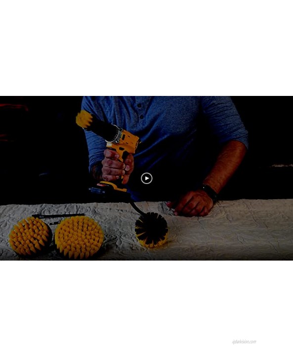 Drill Brush Attachment 6 Pieces Power Scrubber Electric Drill Cleaning Brushes Set Bathroom Kitchen Clean Tool Kit with Free Microfiber Towel Extended Pole
