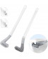 Homgaty 2 Pack Toilet Brush Flexible Silicone Toilet Bowl Cleaner Brush with Non-Slip Long Handle Bendable Golf Head Toilet Brushes for Bathroom Deep Cleaning