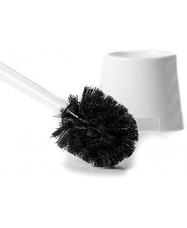 Klickpick Home Toilet Bowl Cleaner Brush with Toilet Holder Caddy White Pack of 1