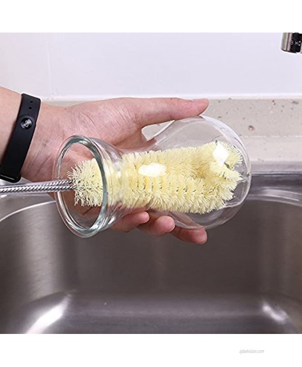 Long Bottle Brush Cleaner -16 Bottle Cleaning Brush Flexional Water Bottle Cleaner Washer Tool for Water Bottles,Cup,Tumblers or Wine Stemware