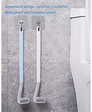 Long Handle Golf Toilet Brushes.No Dead Corner Household Cleaning Brush. Widely Used TPR Brush Head Toilet Brush. Brush for Toilet Silcone Can Better Manage Your Bathroom Hygiene.