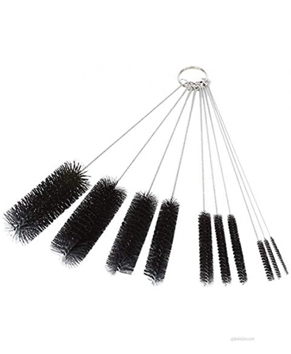 Long Straw Brush Nylon Pipe Tube Cleaner 8.2-ihch 10 Different Diameters Set of 10