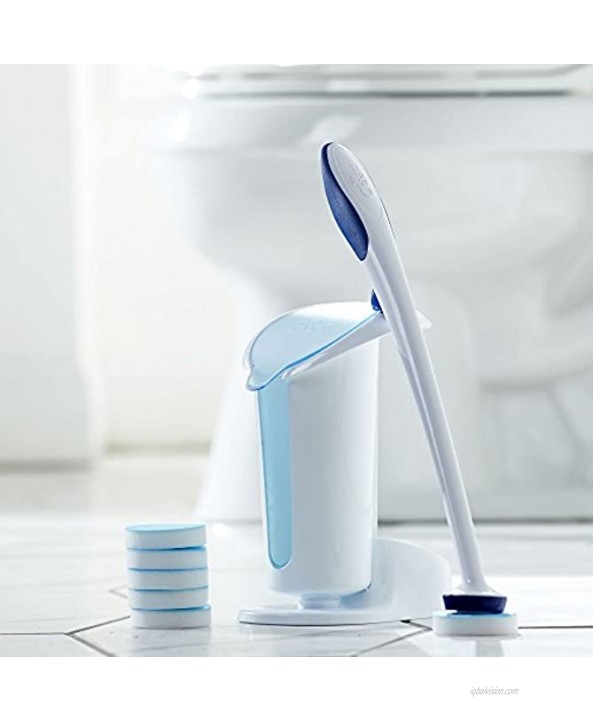 Mr. Clean Kit Magic Eraser Toilet Scrubber White Blue