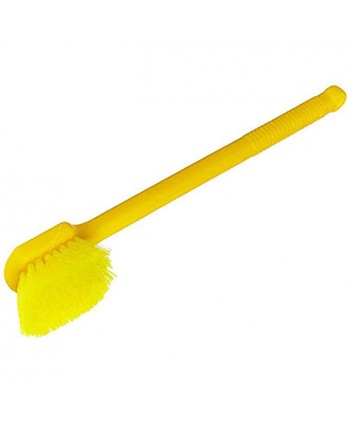 Rubbermaid Commercial 20 Inch Utility Brush Plastic Handle Syntheic Fill Yellow FG9B3200YEL