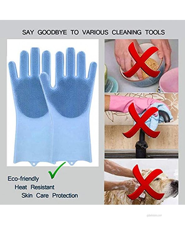 Silicone Dishwashing Gloves,Dish Gloves for Kitchen Cleaning