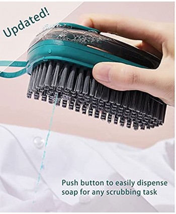 Soap Dispenser Scrub Cleaning Dish Brush Set Household Cleaning Tools Washing Brush for Laundry Cloth Shoe Good Scrubber Cleaner for Bathroom Kitchen Tub Shower Sink Carpet