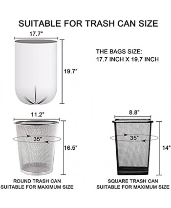 3 Gallon Small Clear Bathroom Trash Bags Office Wastebasket Liners Garbage Bags for Restroom Home Bins 100 Counts