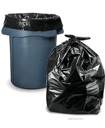 55-60 Gallon Trash Bags Heavy Duty Value Pack 100 Count w Ties Large Black Outdoor Trash Bags Extra Large Heavy Duty Trash Can Liners Contractor Bags 60 55 50 Gallon Trash Can Liner Capacity