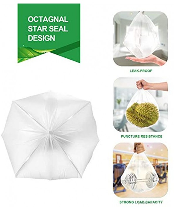 Clear Small Trash Bags 4 Gallon Garbage Bags FORID Wastebasket Bin Liners 330 Count Plastic Trash Bags for Bathroom Bedroom Office Trash Can 15 Liters