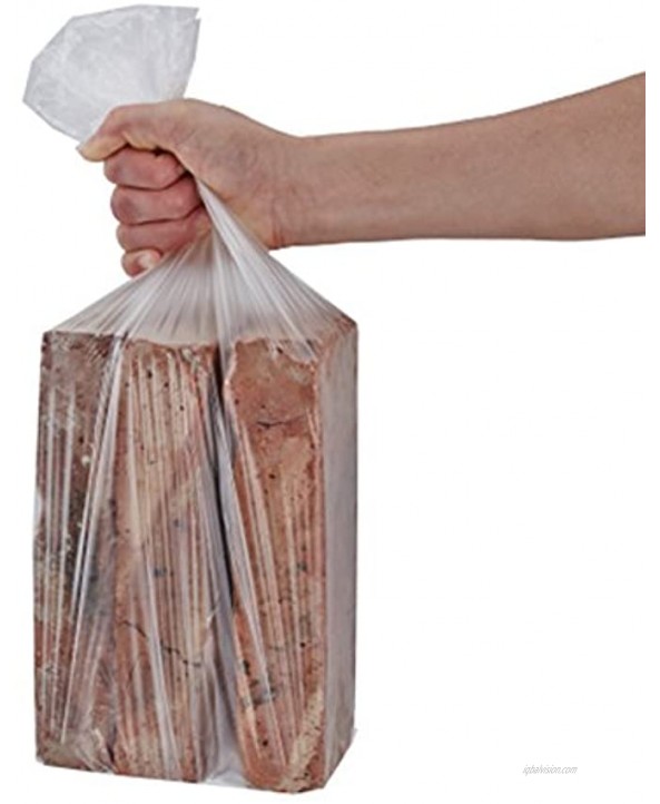 Feiupe 1.2 Gallon Extra Strong Clear Small Trash Bag Garbage Bag Trash Can Liner,100 Counts 1.2 Gallon