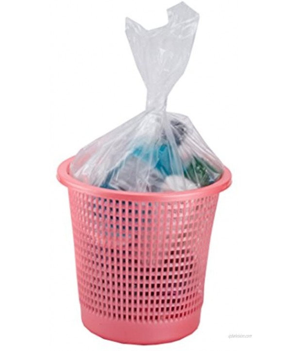 Feiupe 1.2 Gallon Extra Strong Clear Small Trash Bag Garbage Bag Trash Can Liner,100 Counts 1.2 Gallon