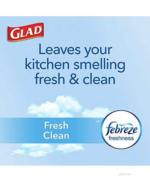 Glad ForceFlexPlus Tall Kitchen Drawstring Trash Bags 13 Gal 68 Ct Package May Vary