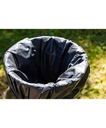 Heavy Duty Large Trash Bags 95 Gallon for Big Garbage Can Liner Container Bin Lawn Leaves Outside -Thick 2 Mil Size Black 61" W 68" H  25 Count