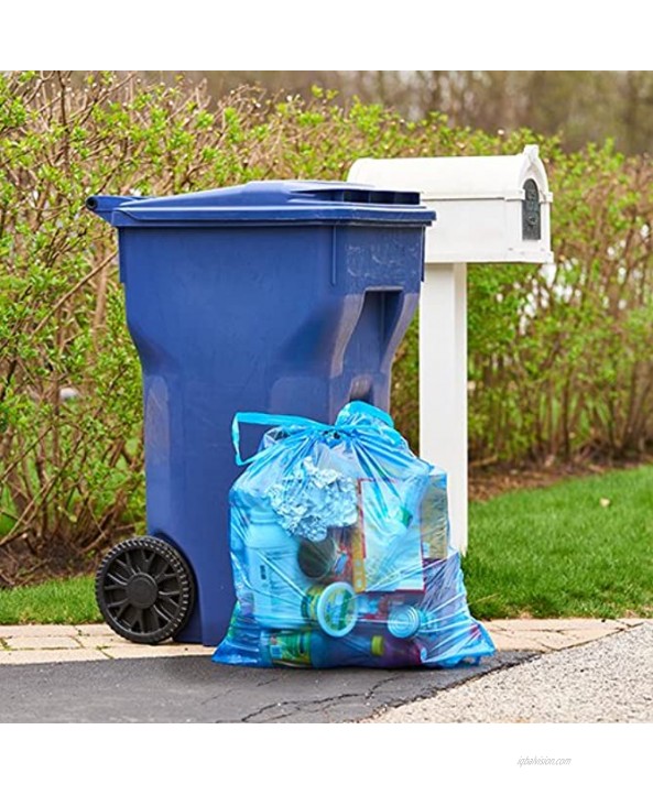 Hefty Recycling Trash Bags Blue 13 Gallon 60 Count