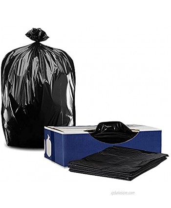 "Plasticplace 25-30 Gallon Trash Bags │ 2.0 Mil │ Black Heavy Duty Garbage Can Liners │ 30"" x 36"" 100 Count" W25LDB3