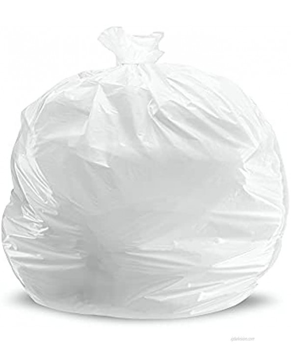 Plasticplace 4 Gallon Trash Bags │ 0.5 Mil │ White Garbage Can Liners │ 17 x 18 250 Count