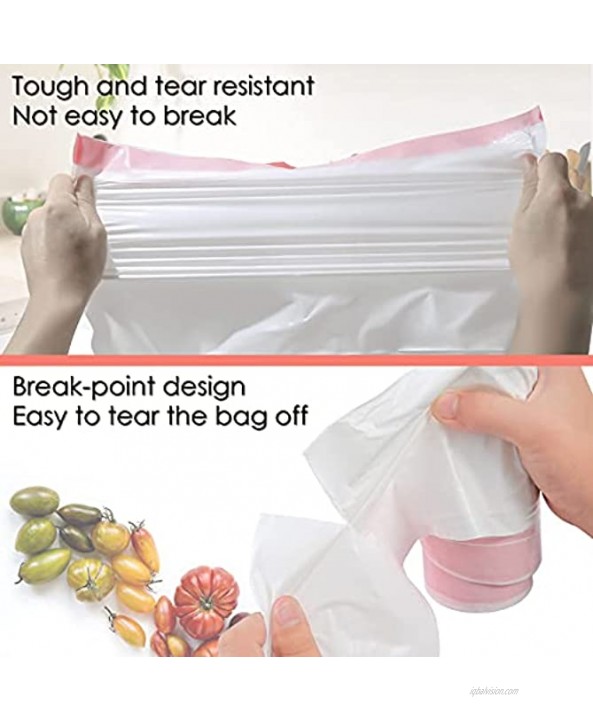 QOYCIOA 2.6 Gallon Trash Bags with Drawstring 180 Ct for Kitchen Small Clear Garbage Bags of Plastic 18'' x 18'' Recycling Bags for Bathroom Office or Bedroom Bin Liners