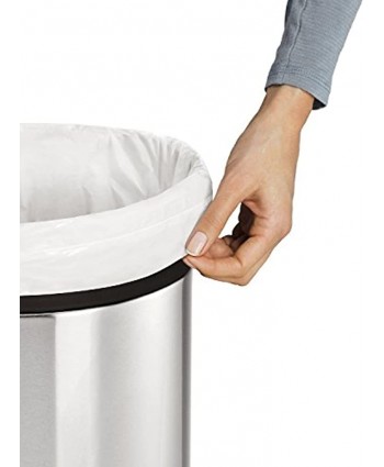 simplehuman Custom Fit Trash Can Recycling Liner V 16-18 L  4.2-4.8 Gal 50-Count Box