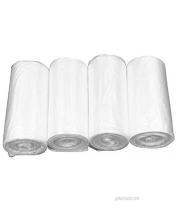 Tebery 4 Gallon Garbage Clear Trash Bags 200 Counts  4 Rolls