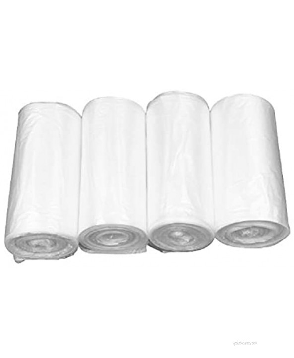 Tebery 4 Gallon Garbage Clear Trash Bags 200 Counts 4 Rolls