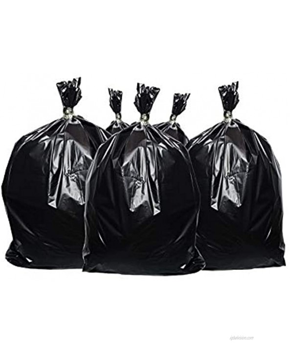 ToughBag 44 Gallon Commercial Trash Bags 38x46” Black Garbage Bags 100 COUNT – Large Outdoor Trash Can Liners for Custodians Landscapers and Contractors Made in USA