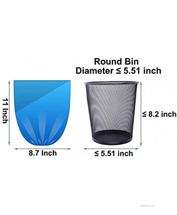 XIANMU 160 Count 0.5 Gallon Trash Bags Small Trash Bags 8 Colors Car Garbage Bag Pet Garbage Bag Trash Can Liners for Home Office Kitchen Small Sized Waste Bin