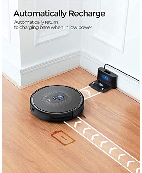 2200Pa Robot Vacuum Dser 22T Robotic Vacuum Cleaner BoostGen Technology Auto-Charge Boundary Strip Supported Super Quiet Multi Cleaning Modes Robotic Vacuums for Hard Floor Carpet Pet Hair