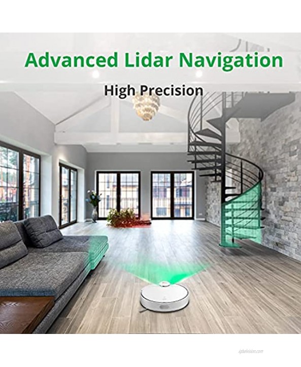 360 S9 Robot Vacuum and Mop Ultrasonic & LiDAR Dual-Eye Laser Mapping 2650 Pa 180 mins Work Time Intelligent Water Tank No-Go Zones Compatible with Alexa