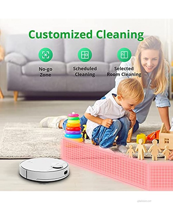 360 S9 Robot Vacuum and Mop Ultrasonic & LiDAR Dual-Eye Laser Mapping 2650 Pa 180 mins Work Time Intelligent Water Tank No-Go Zones Compatible with Alexa