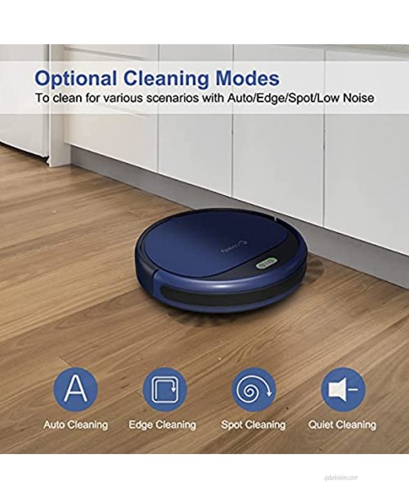 Coredy R380 Robot Vacuum Cleaner Robot Vacuum and Mop Compatible with Alexa Wi-Fi Connected 1700Pa Suction Super-Thin Quiet Auto Self-Charging Robotic Vacuums for Pet Hair Hard Floors Carpet