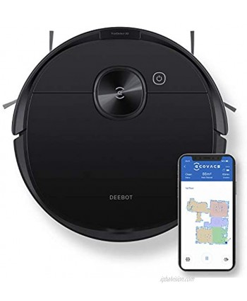 ECOVACS Deebot N8 Pro Robot Vacuum and Mop Strong 2600Pa Suction Laser Based LiDAR Navigation Smart Obstacle Detection Multi-Floor Mapping Fully Customized Cleaning Self Empty Station Compatible