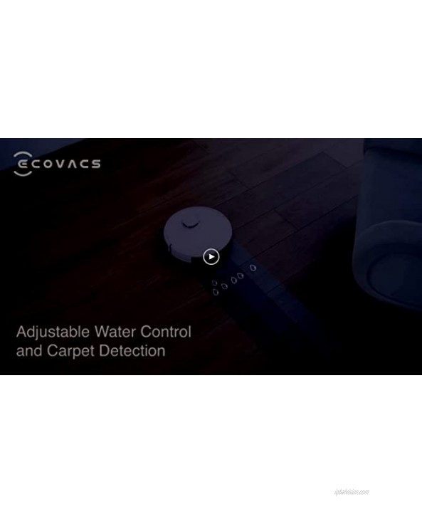 ECOVACS Deebot OZMO N7 Robot Vacuum and Mop Cleaner Laser Navigation Lidar-Assisted Object Avoidance 2300Pa Suction Multi-Floor Map Selective Room Cleaning No-go Zones and No-mop Zones White