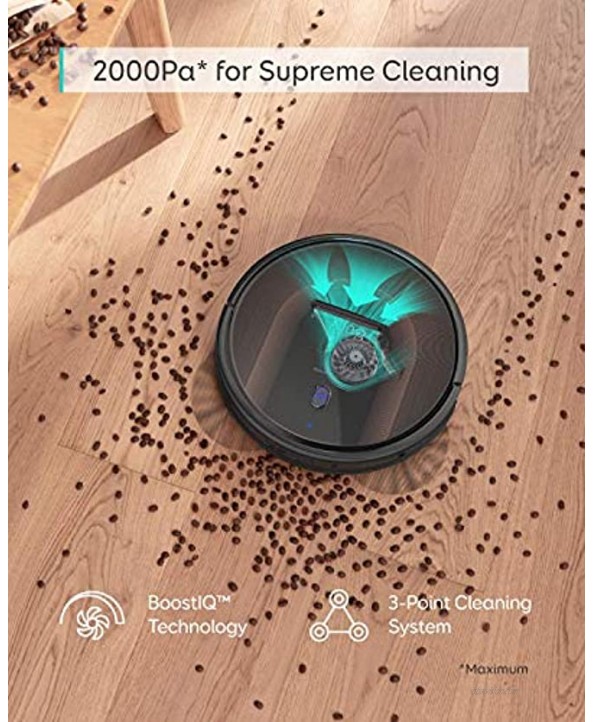 eufy by Anker BoostIQ RoboVac 30C MAX Robot Vacuum Cleaner Wi-Fi Super-Thin 2000Pa Suction Boundary Strips Included Quiet Self-Charging Cleans Hard Floors to Medium-Pile Carpets