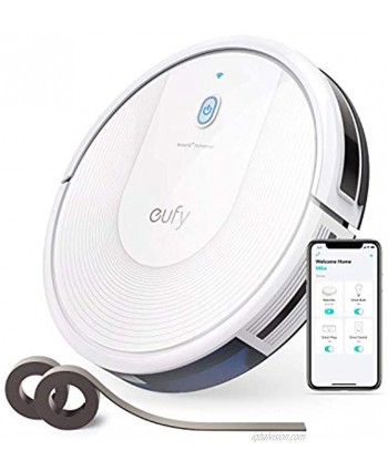 eufy by Anker BoostIQ RoboVac 30C Wi-Fi Super-Thin 1500Pa Suction Boundary Strips Included Cleans Hard Floors to Medium-Pile Carpets Renewed