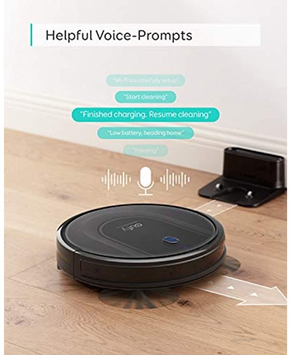eufy by Anker RoboVac G10 Hybrid Robotic Vacuum Cleaner Smart Dynamic Navigation 2-in-1 Sweep and mop Wi-Fi Super-Slim 2000Pa Strong Suction Quiet Self-Charging for Hard Floors Only