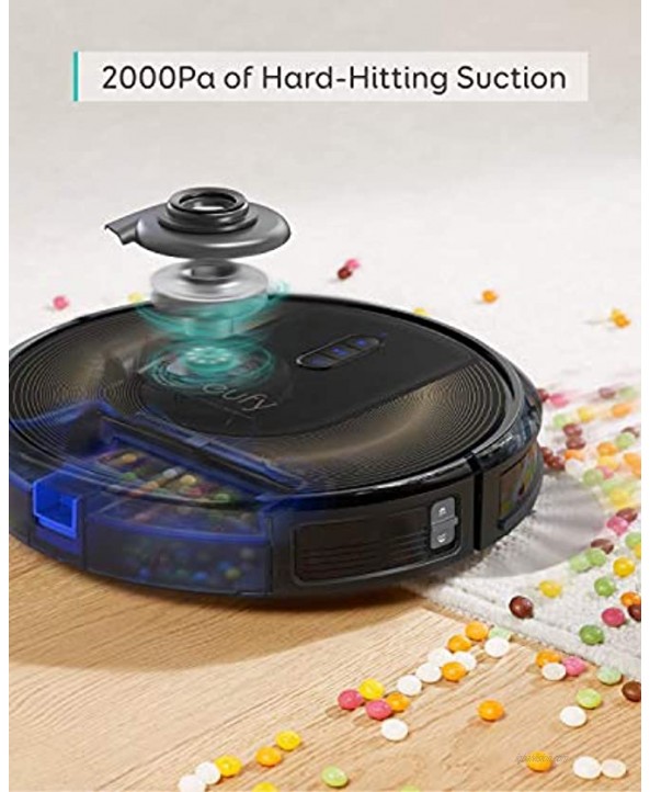 eufy by Anker RoboVac G30 Edge Robot Vacuum with Smart Dynamic Navigation 2.0 2000Pa Suction Wi-Fi Boundary Strips for Carpets and Hard Floors.