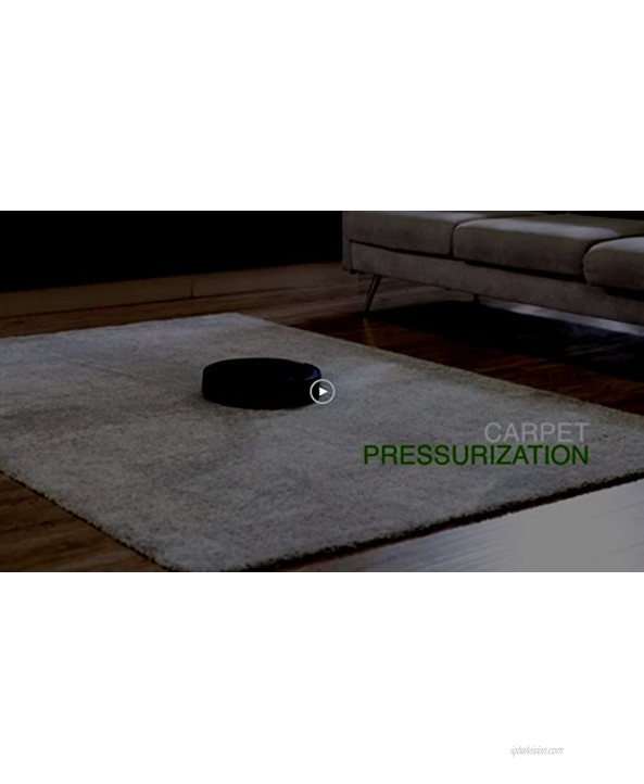 Greenworks GRV-1010 Robot Vacuum Smart Self-Charging Robotic Vacuum Cleaner Powerful Suction brushless Motor Adjustable in Four Levels Auto Sweeper for Pet Hair Hard Floor Carpet