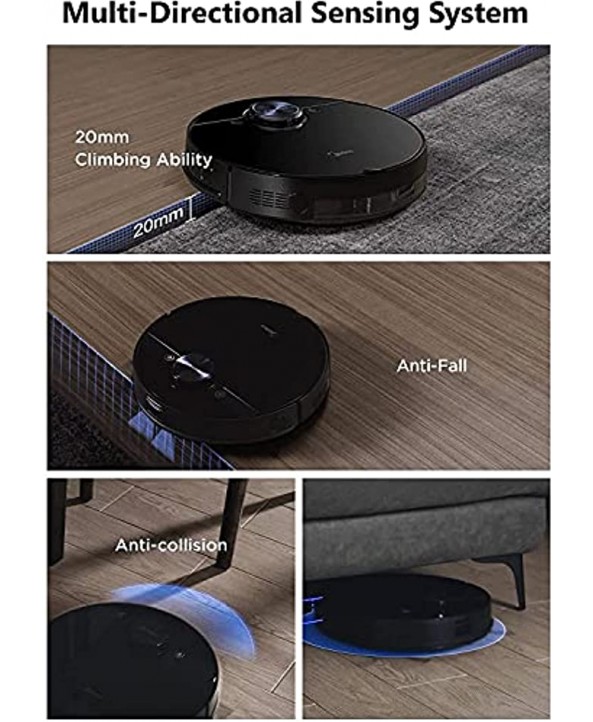 Midea M7 Robot Vacuum Cleaner 4000Pa Self Charging Robotic Vacuum and Mop Multi-Level Mapping Lidar Navigation Alexa Google Home Good for Pet Hair Carpet Hard Floor