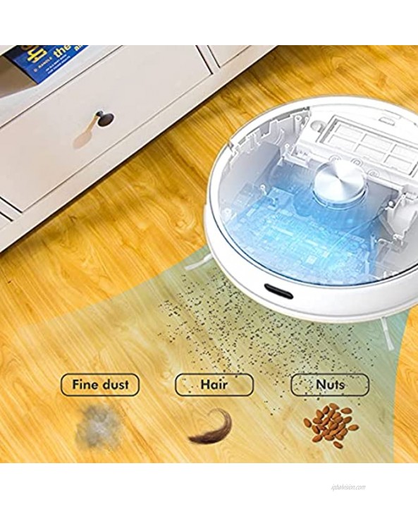 Neabot N1 Plus 2-in-1 Robot Vacuum Mop with Self-Emptying Dustbin Included 2700Pa Strong Suction Laser Navigation Smart Mapping with No-Go Zones Carpet Auto Boost