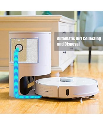 Neabot Robot Vacuum with Self-Emptying Dustbin Included 2700Pa Strong Suction Laser Navigation Smart Mapping with No-Go Zones Deeper Carpet Cleaning