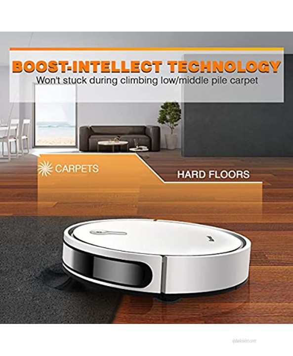 Robot Vacuum and Mop Cleaner 300ML Larger Water Tank Suction Boost Daily Schedule GYRO Navigation Compatible with Alexa