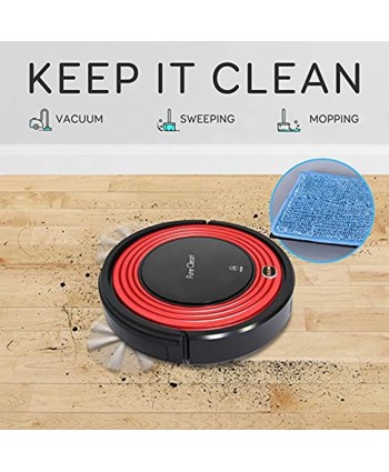 Robot Vacuum Cleaner and Dock 1500pa Suction w  Scheduling Activation and Charging Dock Robotic Auto Home Cleaning for Carpet Hardwood Floor Pet Hair & Allergies Friendly Pure Clean PUCRC95