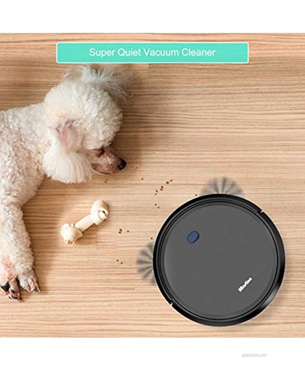 Robot Vacuum Cleaner iMartine 1600Pa Strong Suction Robotic Vacuum Cleaner Super-Thin Quiet Up to 120mins Runtime Automatic Self-Charging Robot Vacuum for Pet Hair Hard Floor to Medium-Pile