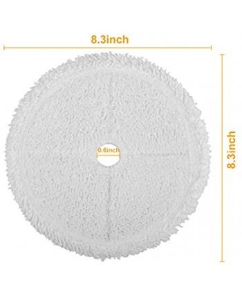 Steam Mops Cleaning mop Pads Replacement for Bissell 3115 2859 Series SpinWave Wet and Dry Robot Vacuum Reusable pad6 Pack …